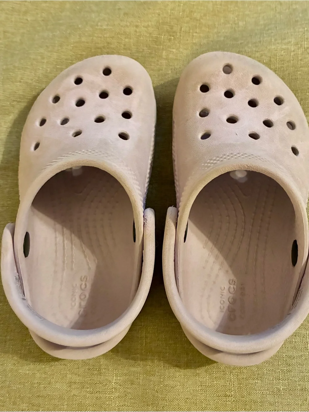 CROCS Classic Clogs Toddler Size 8 Girls Lavender Purple Heel Strap Slip-On